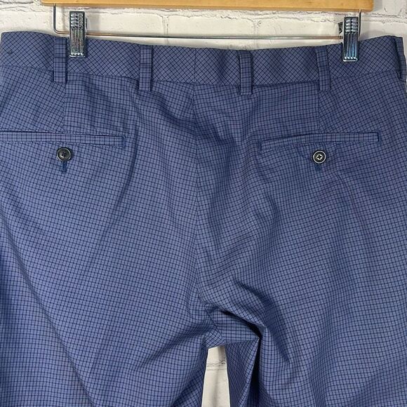 Brooks Brothers Mens Lightweight Advantage Chino Clark Blue Stretch Pants W36/L3 - Picture 4 of 10